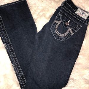 True Religion Dark Blue Boot Cut Jeans Sz 26
